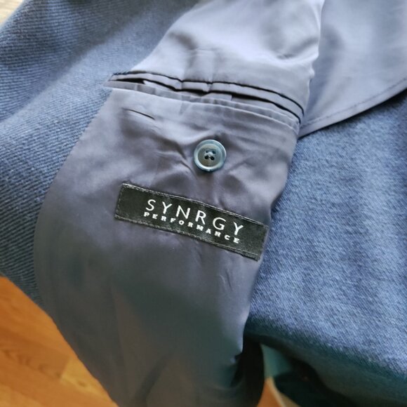 Synrgy by DXL Blazer Blue Sport Coat Suit Jacket Size 3XLT 54L/56L - Picture 4 of 11
